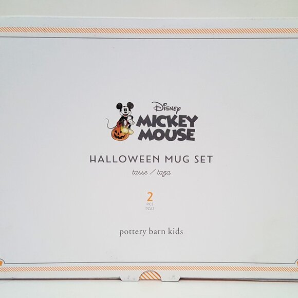 NEW Pottery Barn Set of 2 Kids Mickey Mouse Disney Halloween Mugs NIB - Picture 11 of 11
